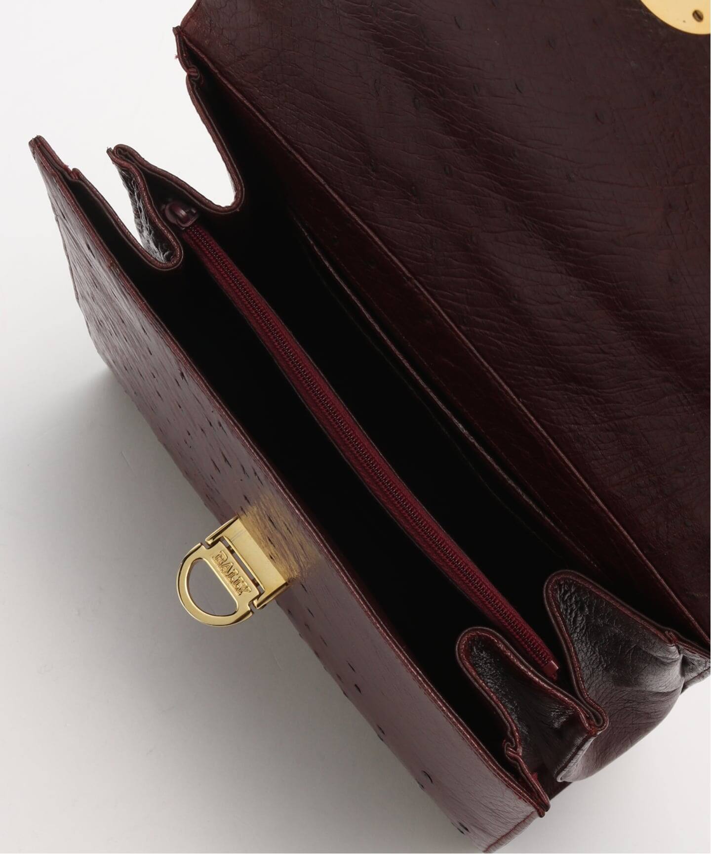 VINTAGE BALLY/バリー】2wayバッグ ostrich（ハンドバッグ