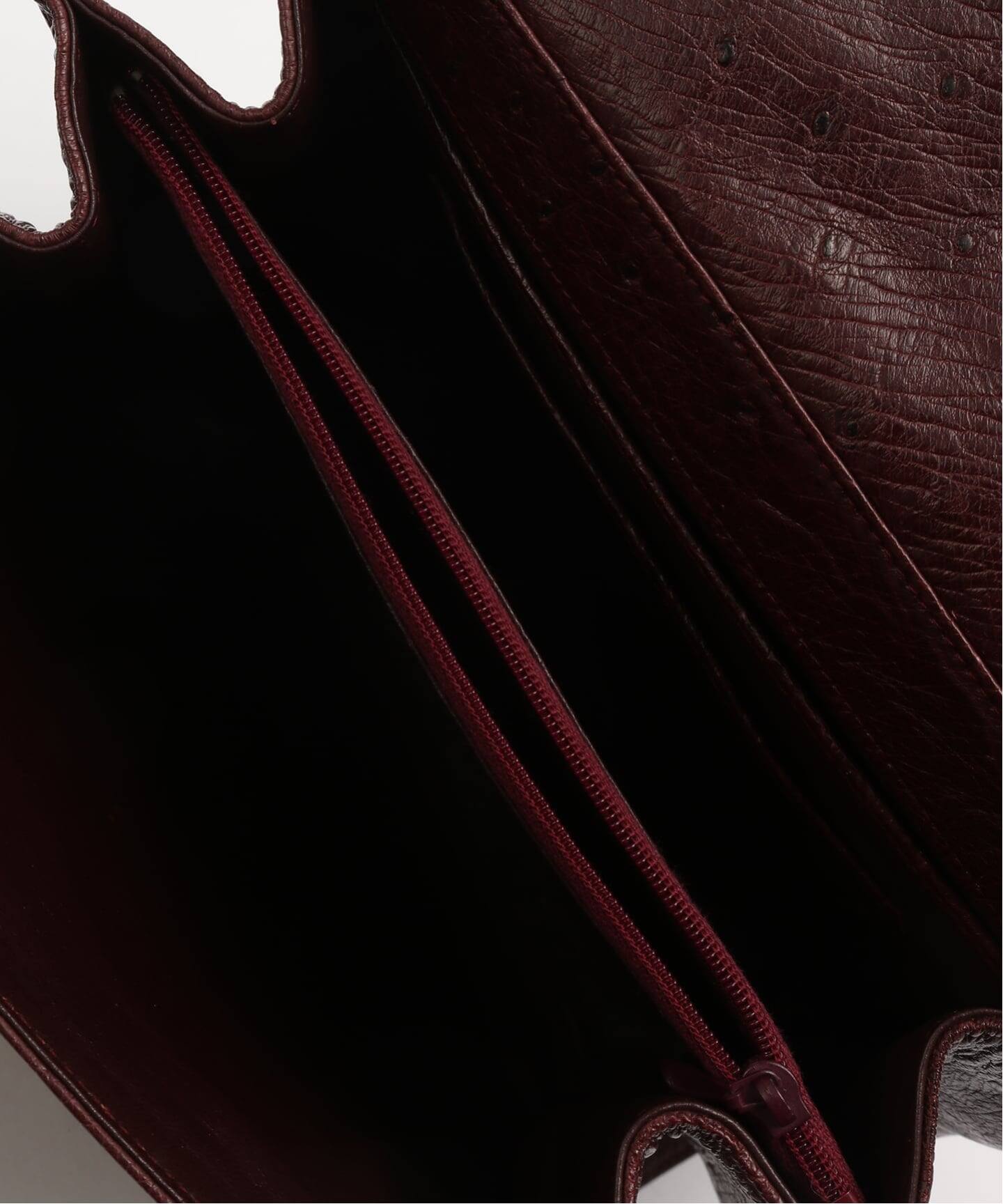 VINTAGE BALLY/バリー】2wayバッグ ostrich（ハンドバッグ