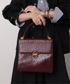 VINTAGE BALLY/バリー】2wayバッグ ostrich（ハンドバッグ 