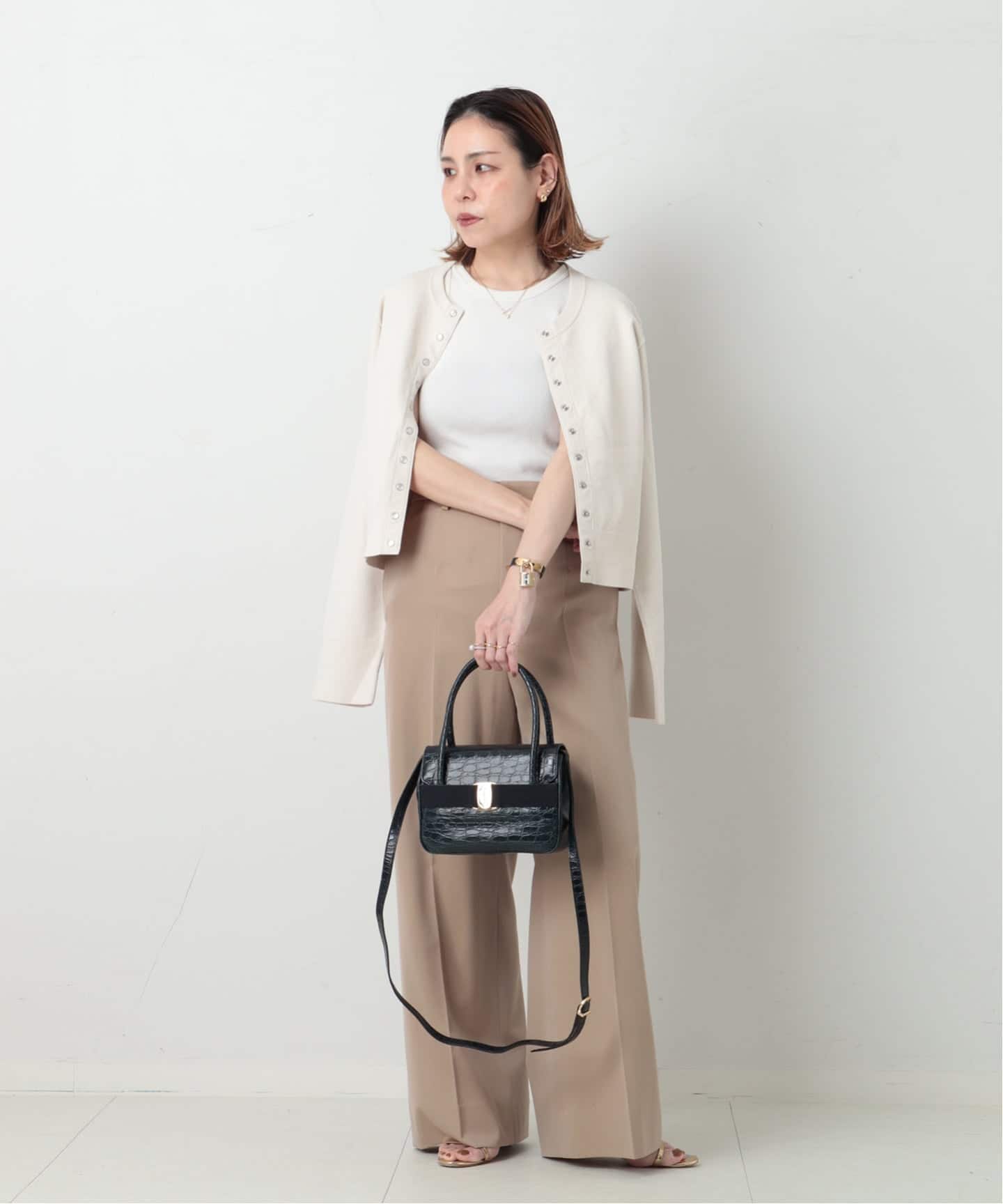 VINTAGE FERRAGAMO/フェラガモ】 Vara ハンドバッグ 2way