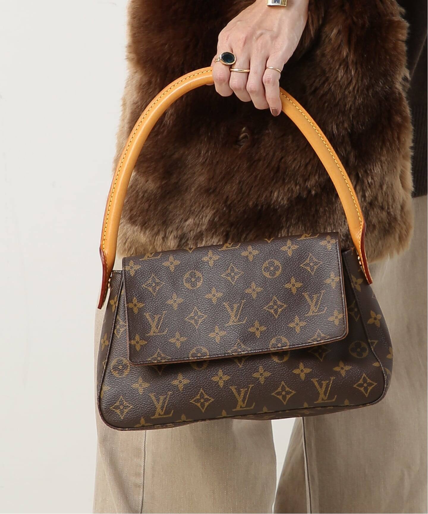 VINTAGE LOUIS VUITTON/ルイ ヴィトン】 Mini looping（ハンドバッグ 