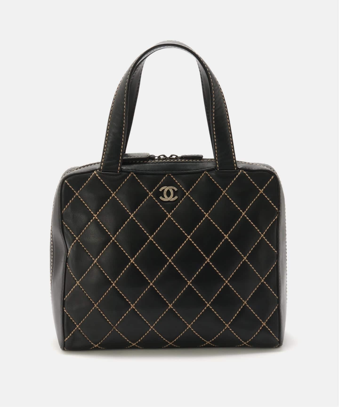 VINTAGE CHANEL/シャネル】Wild stitch ボストンバッグ