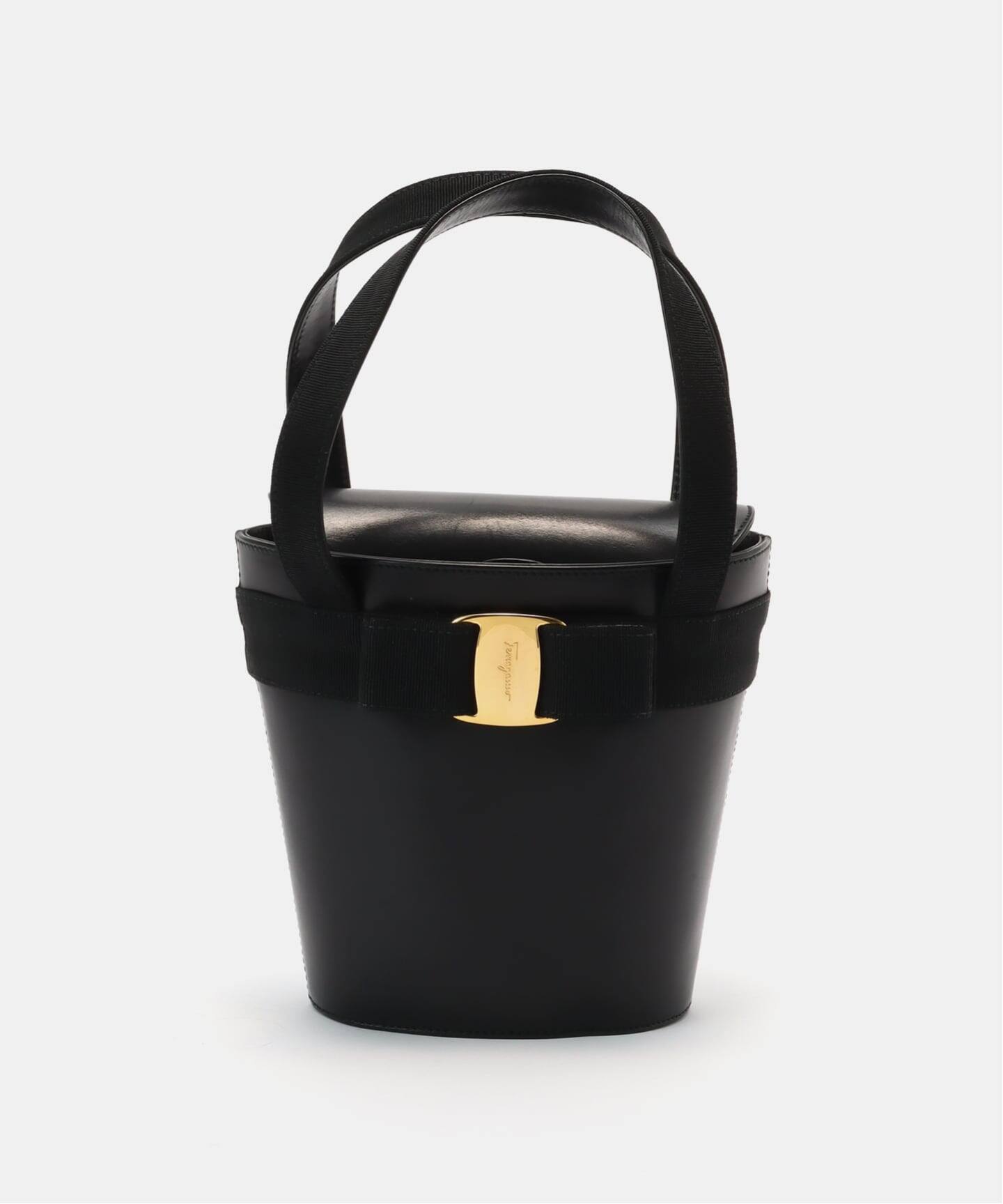 VINTAGE FERRAGAMO/フェラガモ】 Vara バケットハンドバッグ