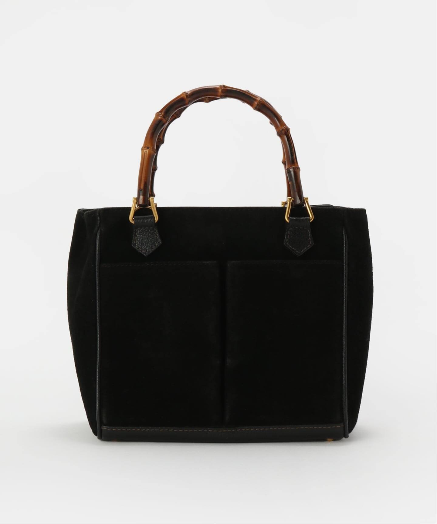VINTAGE GUCCI/グッチ】 Bamboo 2wayバッグ suede（ハンドバッグ
