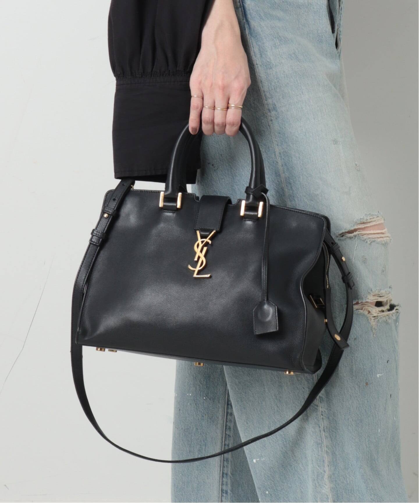 SAINT LAURENT/サンローラン】 Baby Cabas 2way（ハンドバッグ 