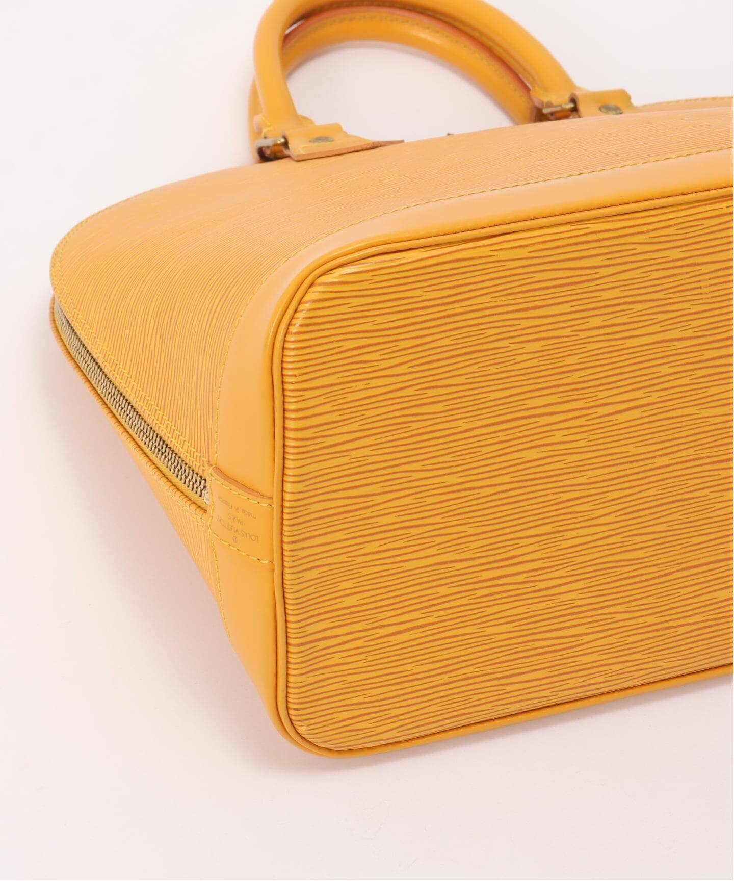 ルイ・ヴィトン イエローハンドバッグ VINTAGE LOUIS VUITTON/ルイ ヴィトン】Alma epi（ハンドバッグ