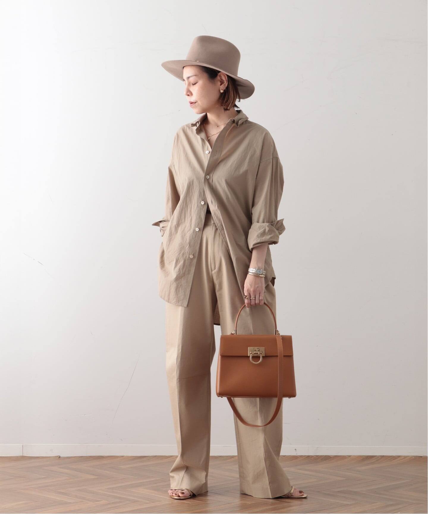 VINTAGE FERRAGAMO/フェラガモ】Gancini 2wayバッグ（ハンドバッグ