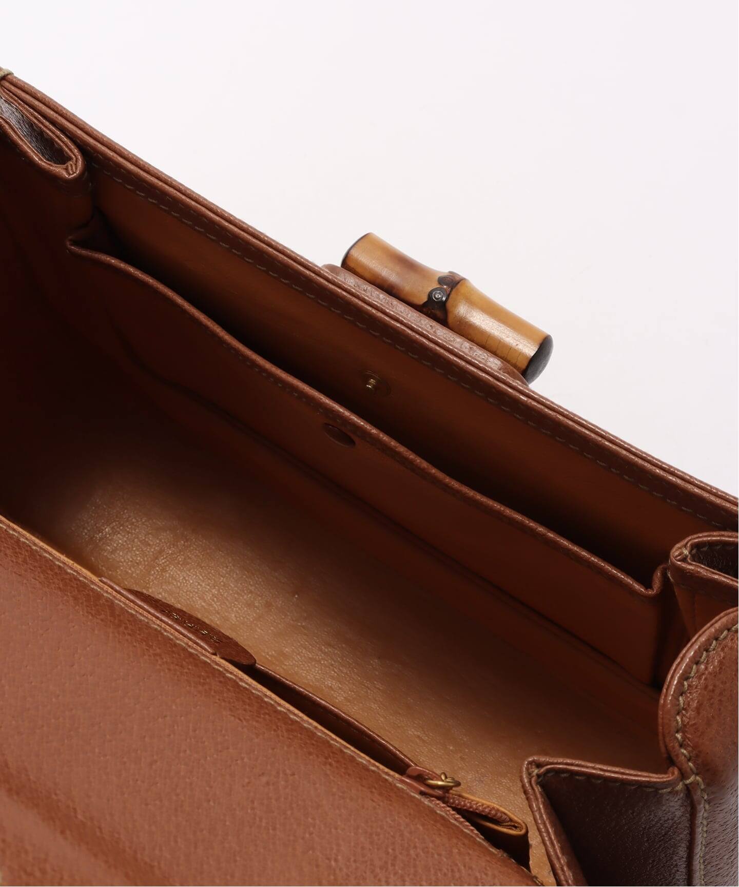 GUCCI バンブークラシックバッグ　ブラウン VINTAGE GUCCI/グッチ】Bamboo classic 30 2way（ハンドバッグ