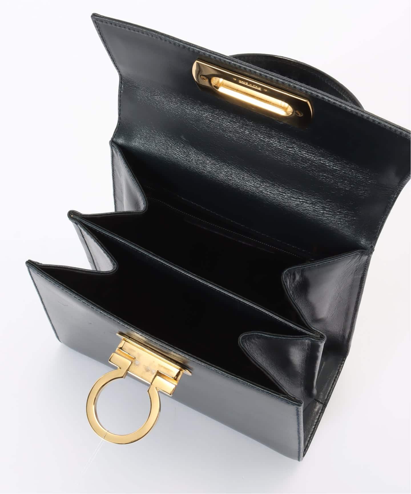 VINTAGE FERRAGAMO/フェラガモ】Gancini 2wayバッグ（ハンドバッグ