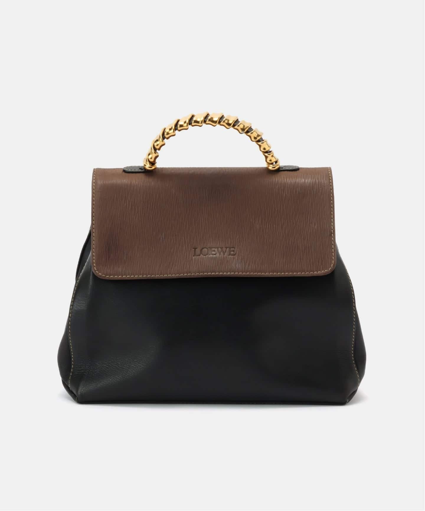 LOEWE ヴィンテージ オーストリッチ ハンドバッグ T25060409 LOEWE ヴィンテージ オーストリッチ ハンドバッグ T25060409