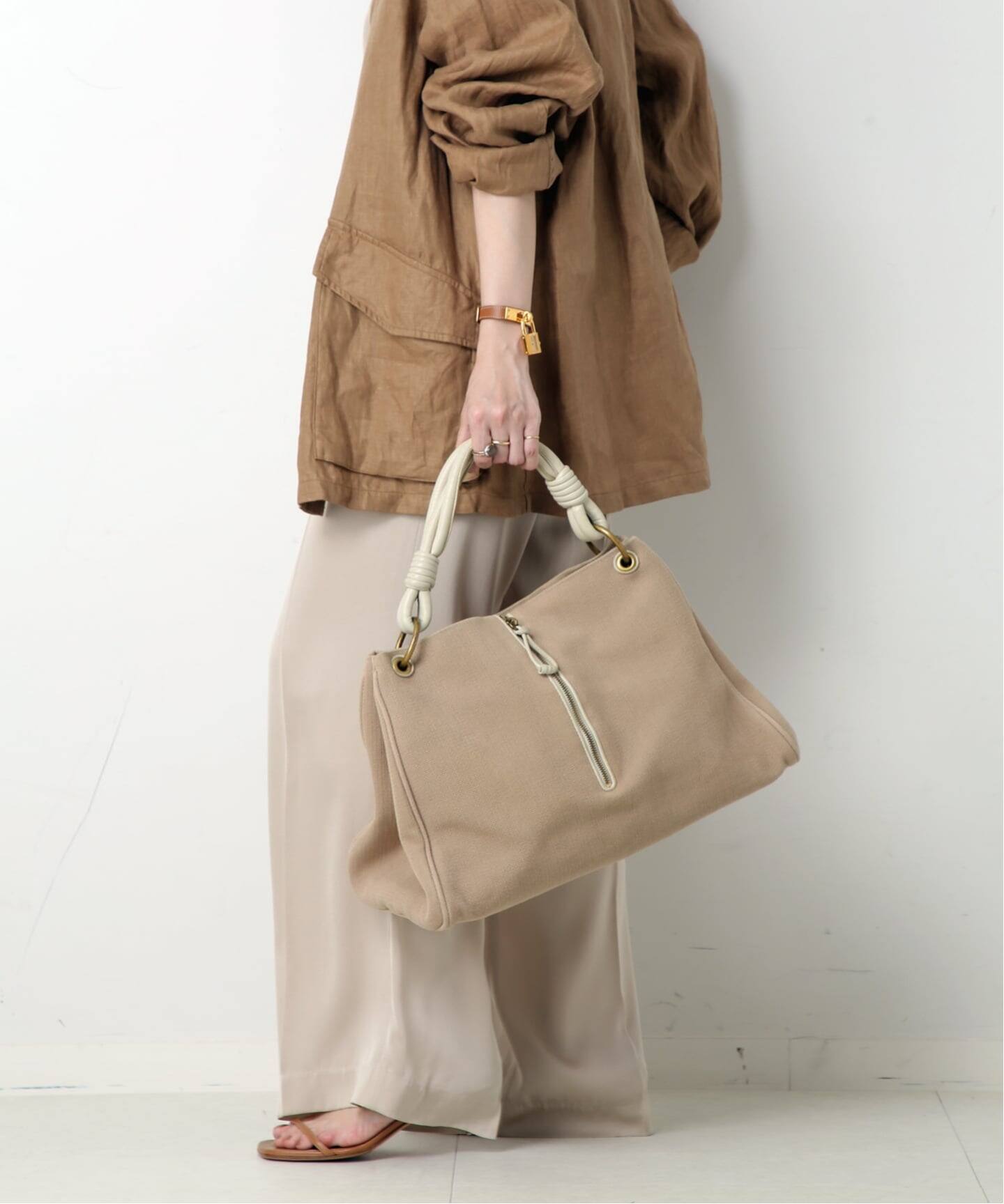 VINTAGE BOTTEGA VENETA/ボッテガ ヴェネタ】ハンドバッグ cotton