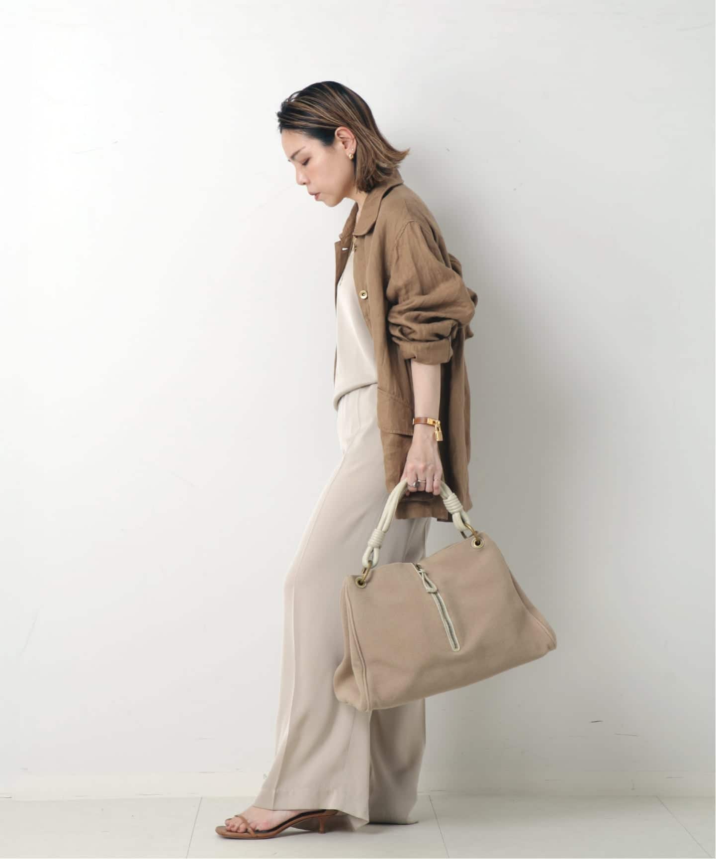 VINTAGE BOTTEGA VENETA/ボッテガ ヴェネタ】ハンドバッグ cotton