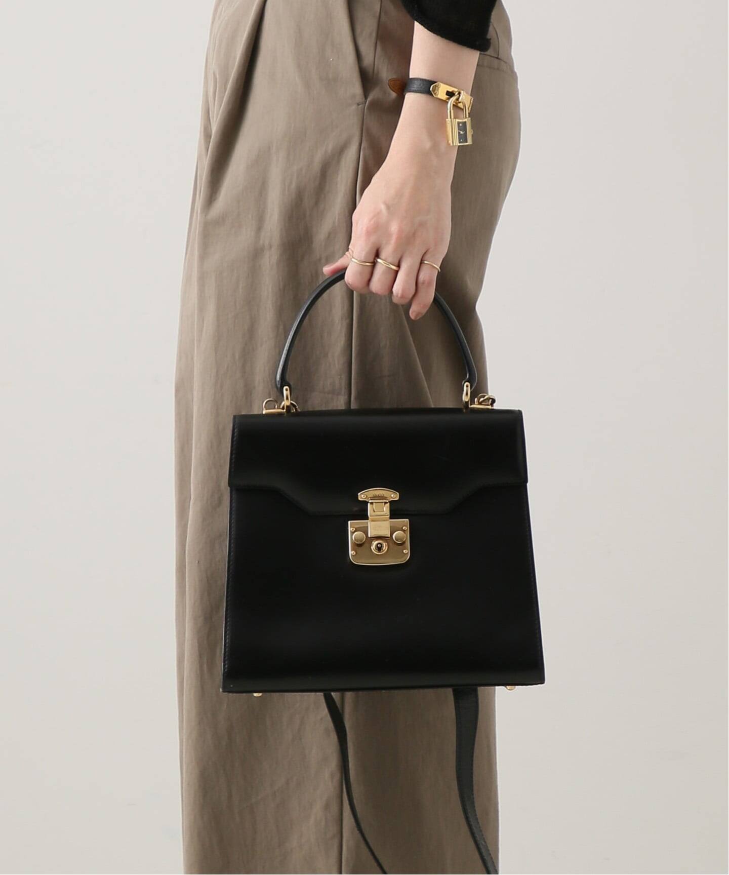 VINTAGE GUCCI/グッチ】Lady lock 2wayバッグ 24（ハンドバッグ 