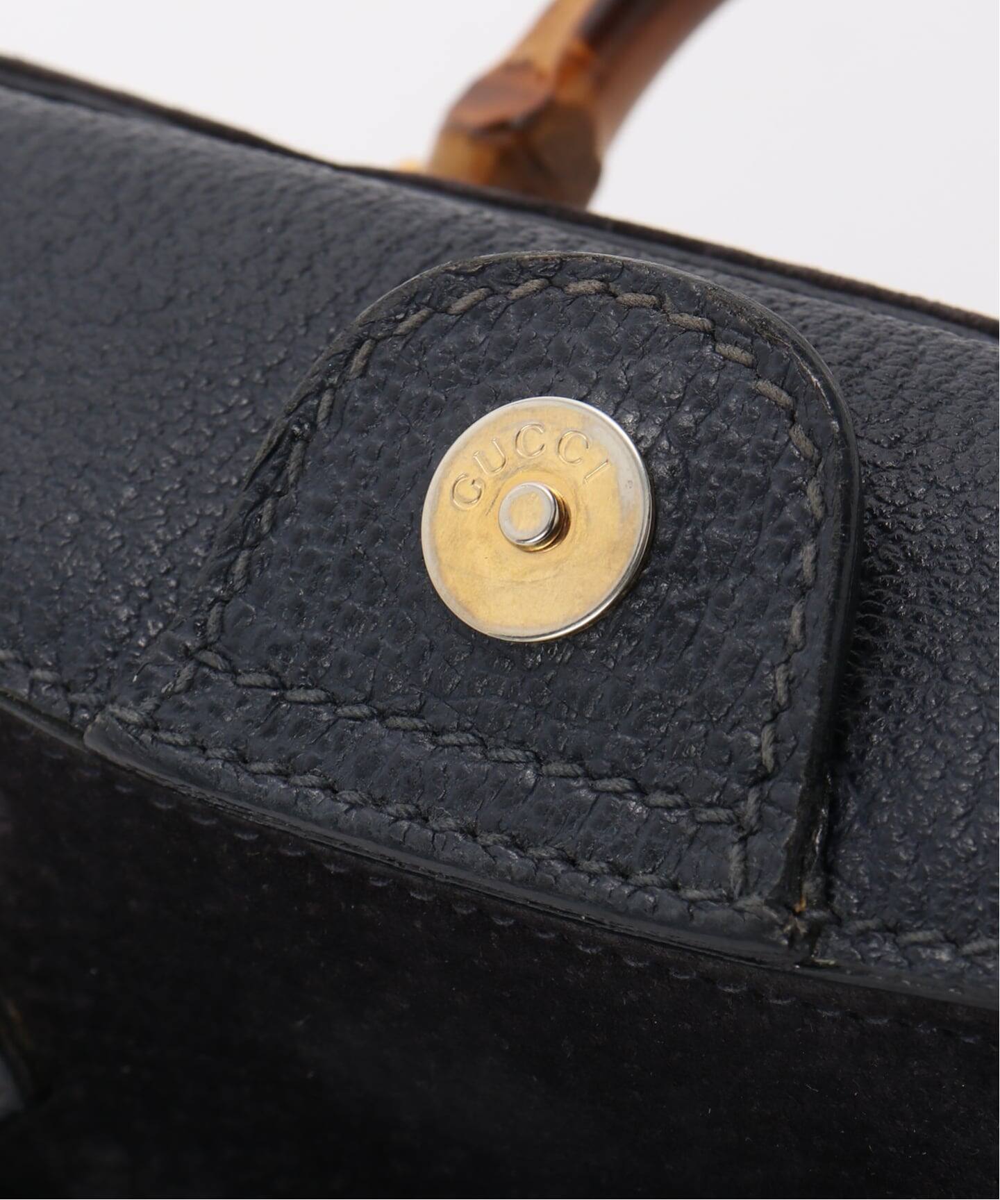 VINTAGE GUCCI/グッチ】 Bamboo 2wayミニバッグ suede（ハンドバッグ