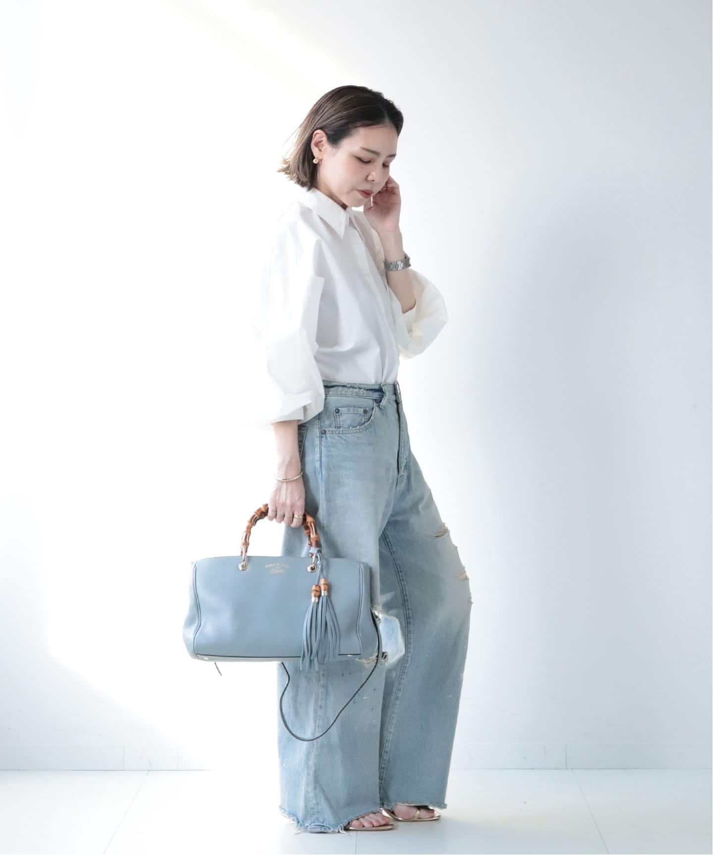 VINTAGE GUCCI/グッチ】 Bamboo shopper 32 2way（ハンドバッグ