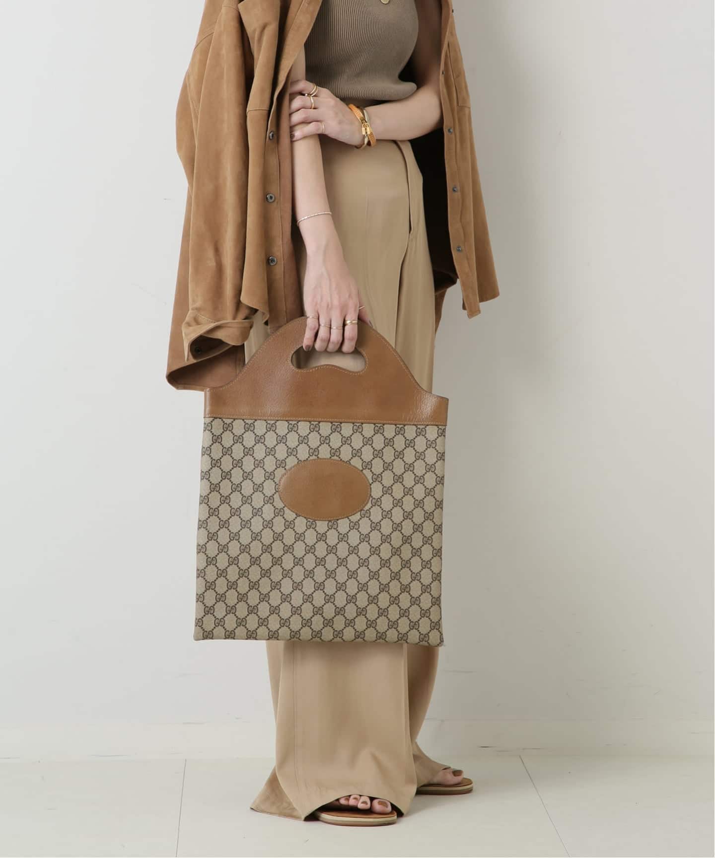 VINTAGE GUCCI/グッチ】ハンドバッグ gg（ハンドバッグ）｜DECOUVERTE
