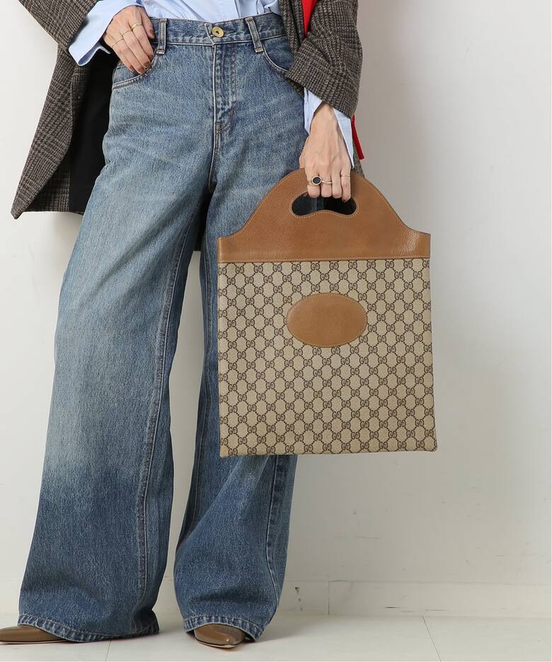 VINTAGE GUCCI/グッチ】ハンドバッグ gg（ハンドバッグ）｜DECOUVERTE 
