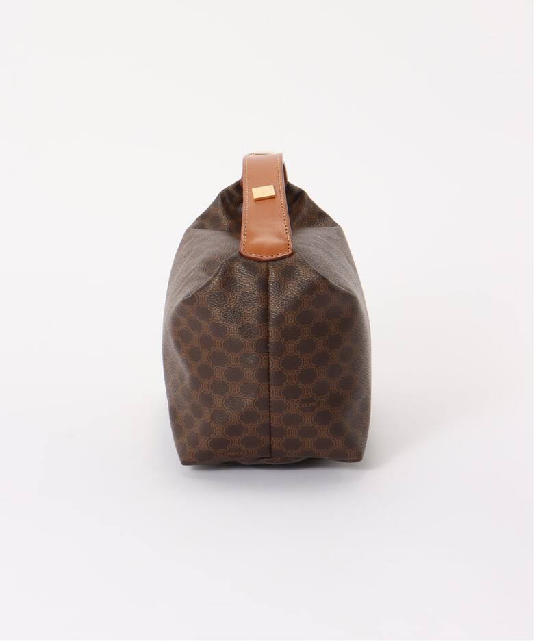 VINTAGE CELINE/セリーヌ】マカダム バニティバッグ（ハンドバッグ 