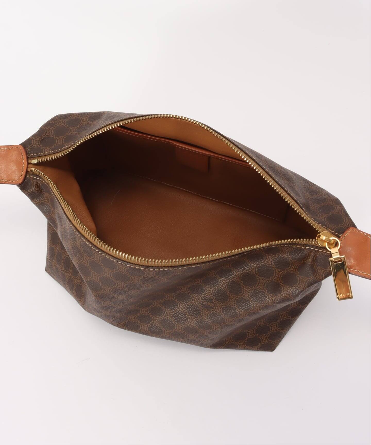 VINTAGE CELINE/セリーヌ】マカダム バニティバッグ（ハンドバッグ