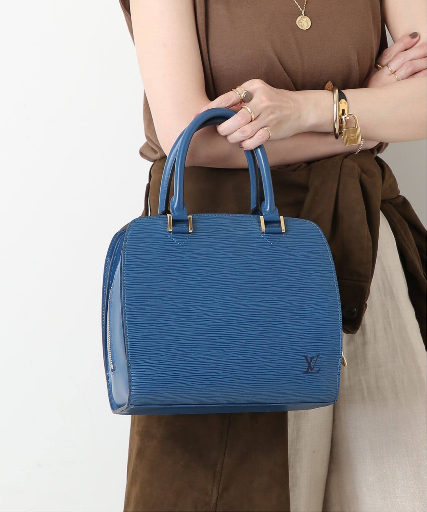 VINTAGE LOUIS VUITTON/ルイ ヴィトン】Pont neuf epi（ハンドバッグ 