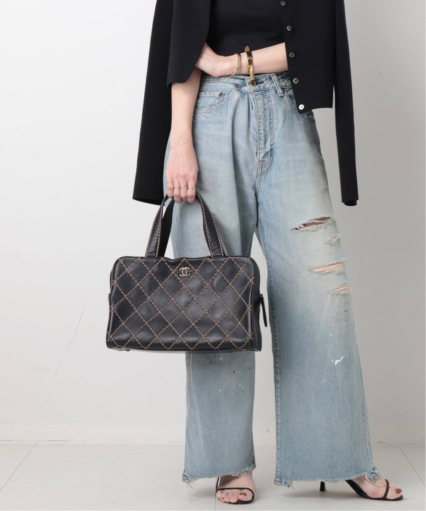 VINTAGE CHANEL/シャネル】Wild stitch ハンドバッグ（ハンドバッグ