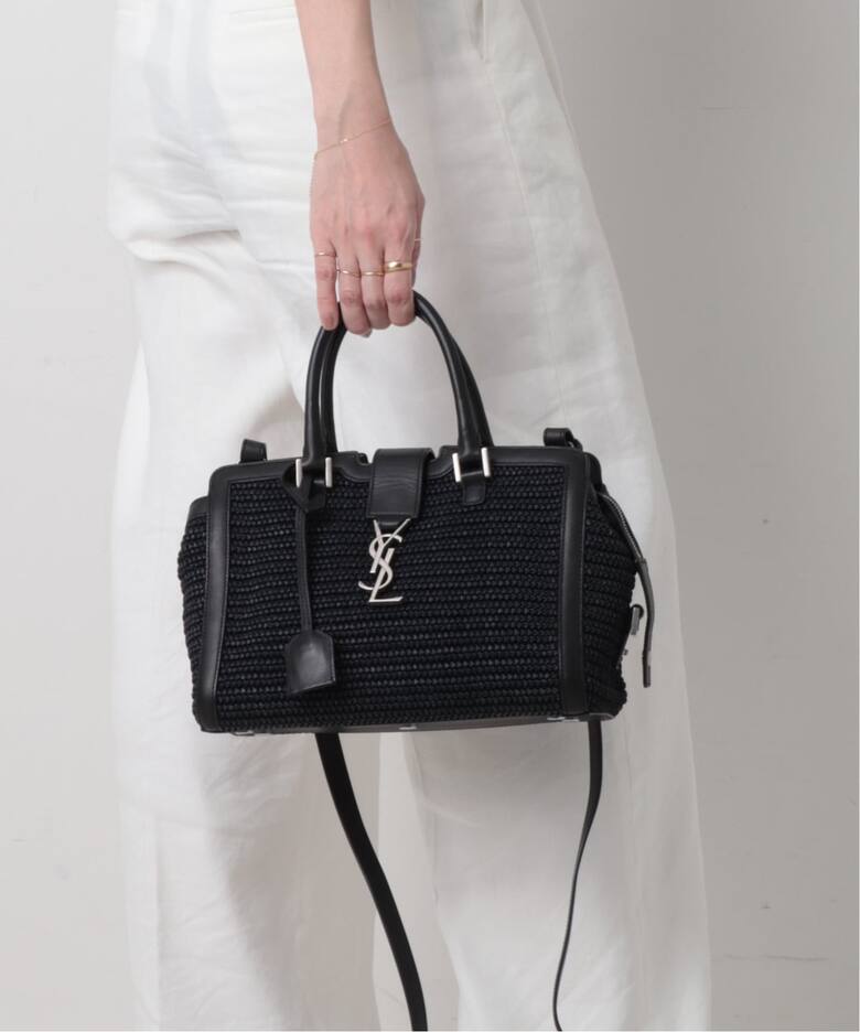SAINT LAURENT/サンローラン】Baby Cabas 2way raffia（ハンドバッグ 