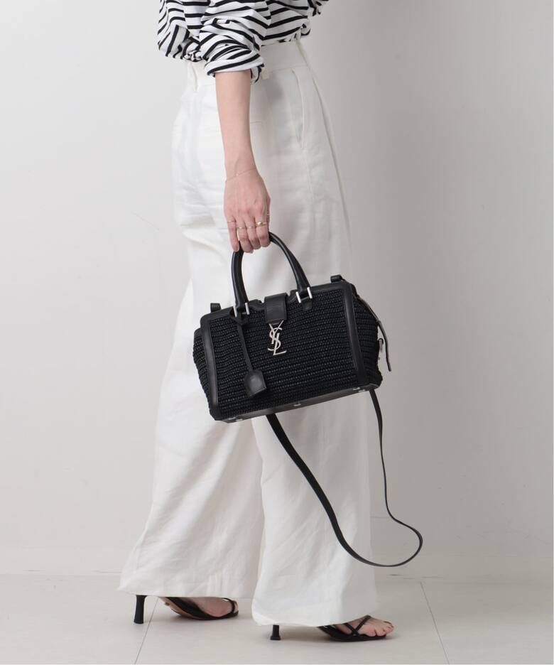 SAINT LAURENT/サンローラン】Baby Cabas 2way raffia（ハンドバッグ 