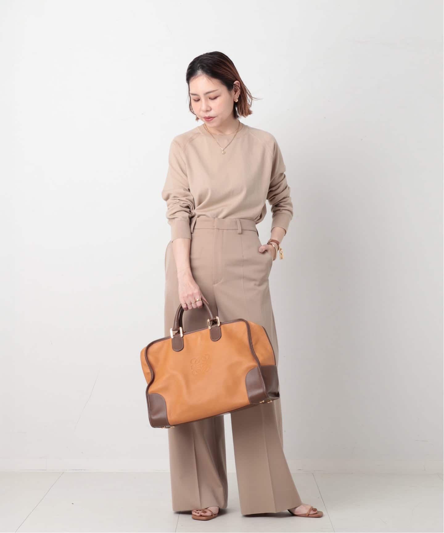 VINTAGE LOEWE/ロエベ】ボストンバッグ anagram（ボストンバッグ