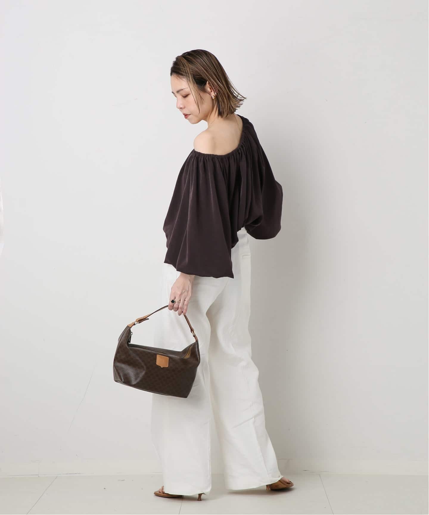 VINTAGE CELINE/セリーヌ】マカダム ハンドバッグ（ハンドバッグ