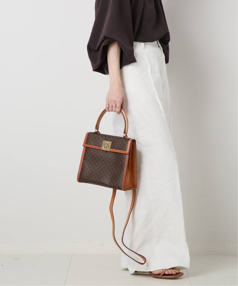 VINTAGE CELINE/セリーヌ】マカダム 2wayバッグ（ハンドバッグ 