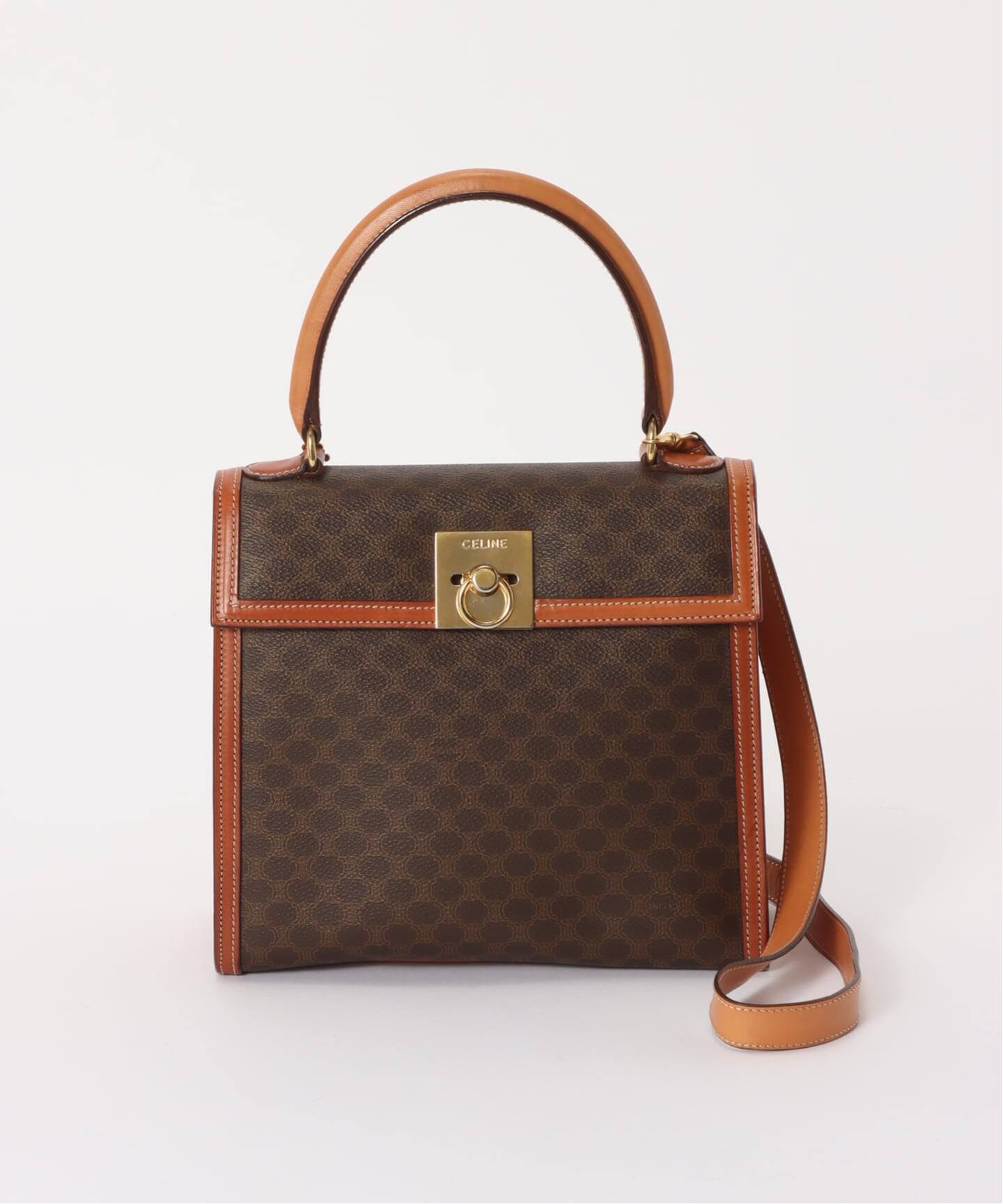 VINTAGE CELINE/セリーヌ】マカダム 2wayバッグ（ハンドバッグ