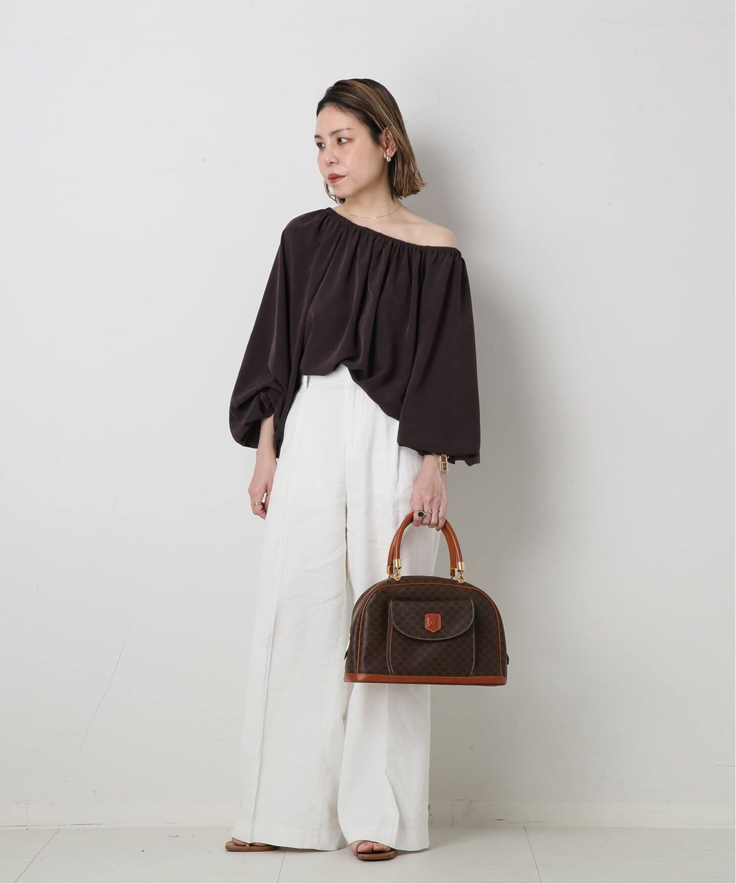 VINTAGE CELINE/セリーヌ】マカダム ハンドバッグ（ハンドバッグ