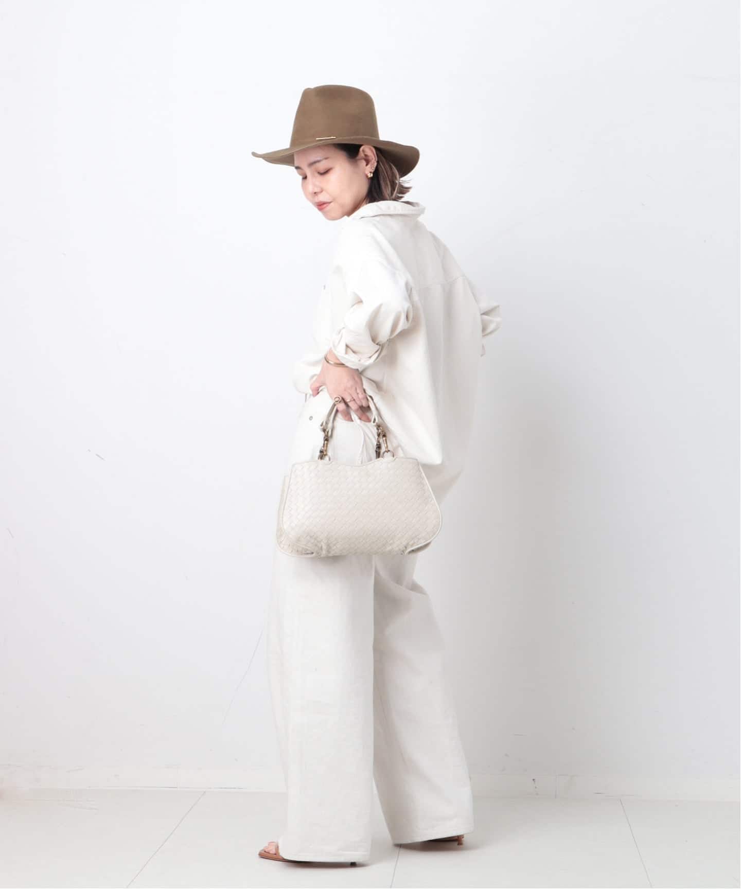 VINTAGE BOTTEGA VENETA/ボッテガ ヴェネタ】ハンドバッグ intrecciato