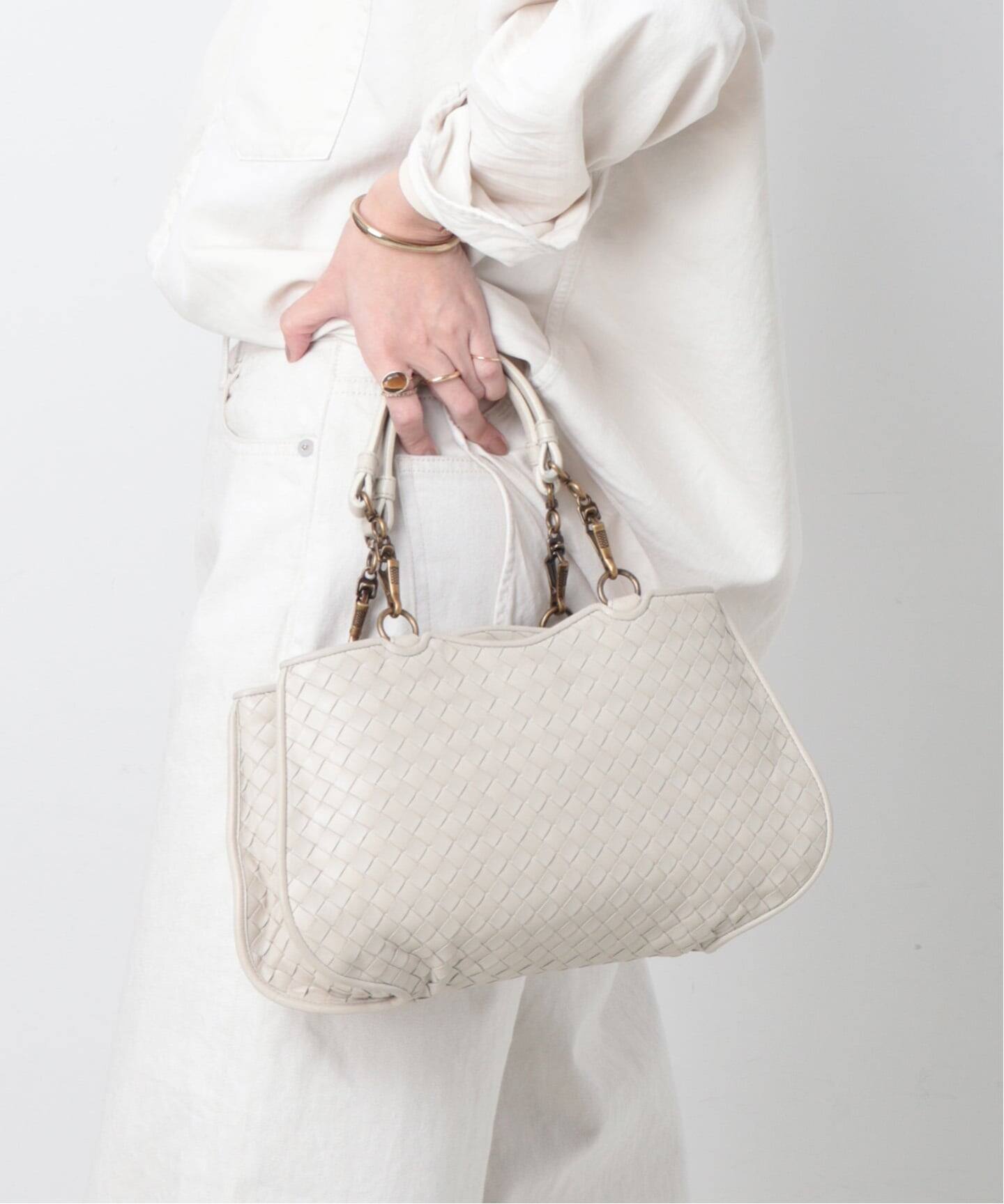 VINTAGE BOTTEGA VENETA/ボッテガ ヴェネタ】ハンドバッグ intrecciato 