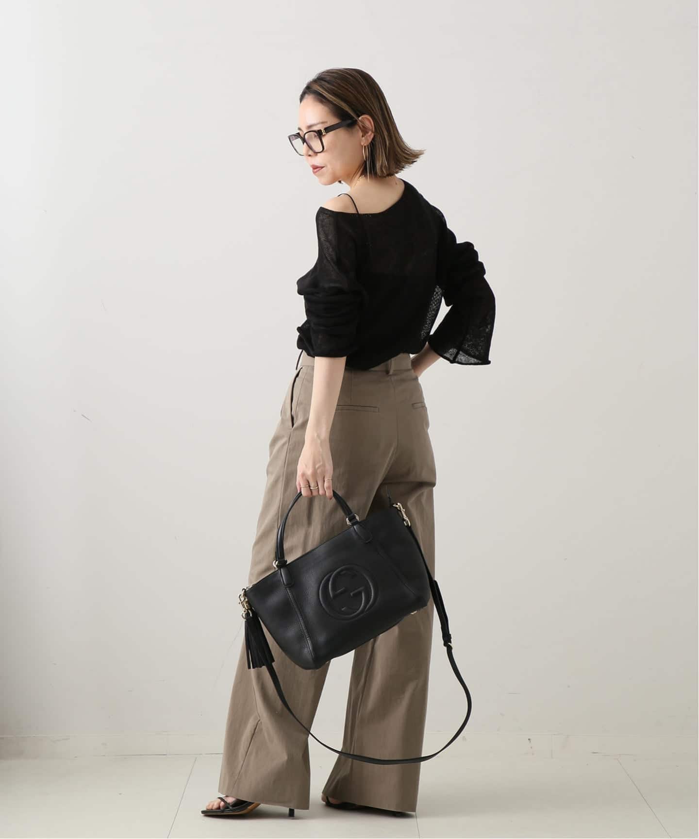 VINTAGE GUCCI/グッチ】Interlocking soho 2wayバッグ（トートバッグ
