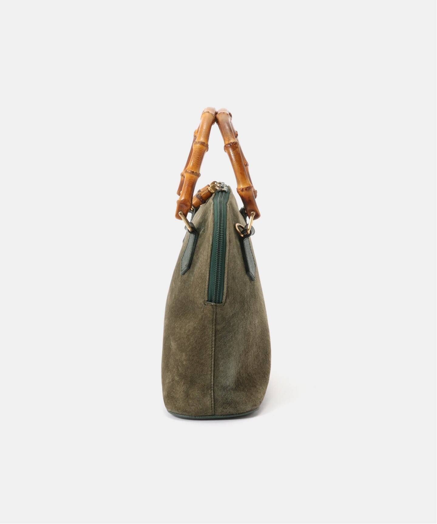 VINTAGE GUCCI/グッチ】Bamboo ハンドバッグ 2way suede(ハンドバッグ VINTAGE GUCCI/グッチ】Bamboo ハンドバッグ 2way suede(ハンドバッグ