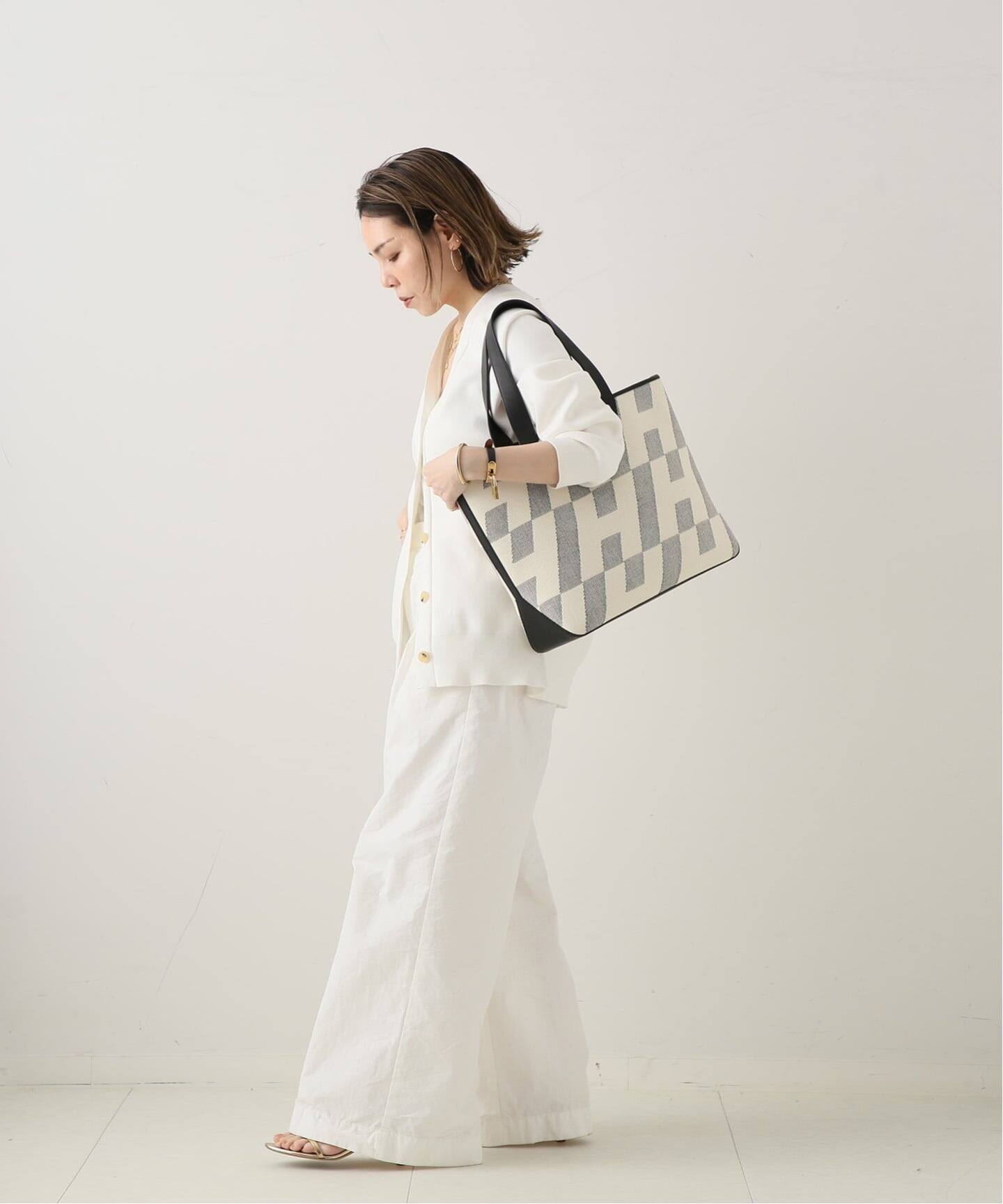 VINTAGE HERMES/エルメス】 H en biais gm（ハンドバッグ