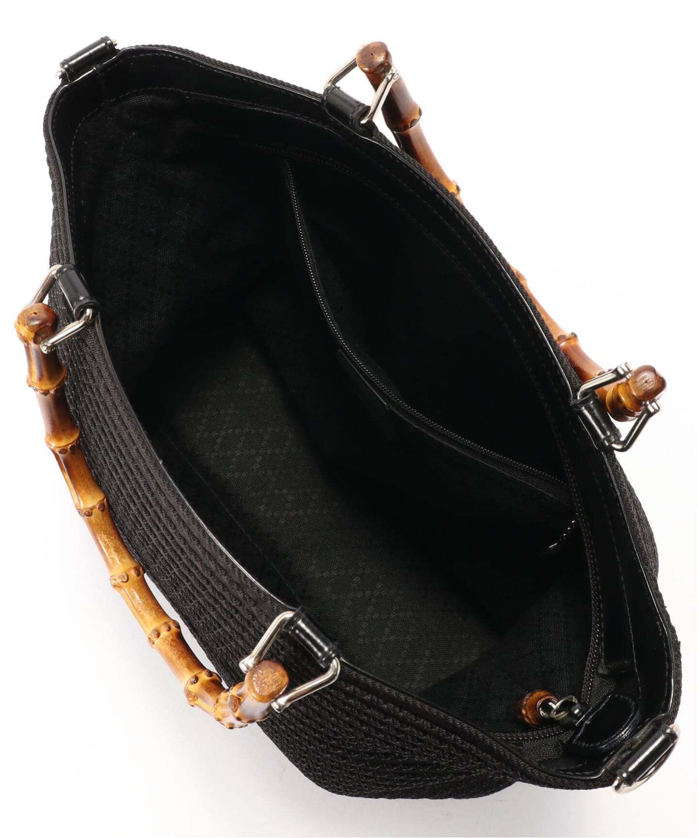 VINTAGE GUCCI/グッチ】Bamboo ハンドバッグ 2way nylon（ハンドバッグ