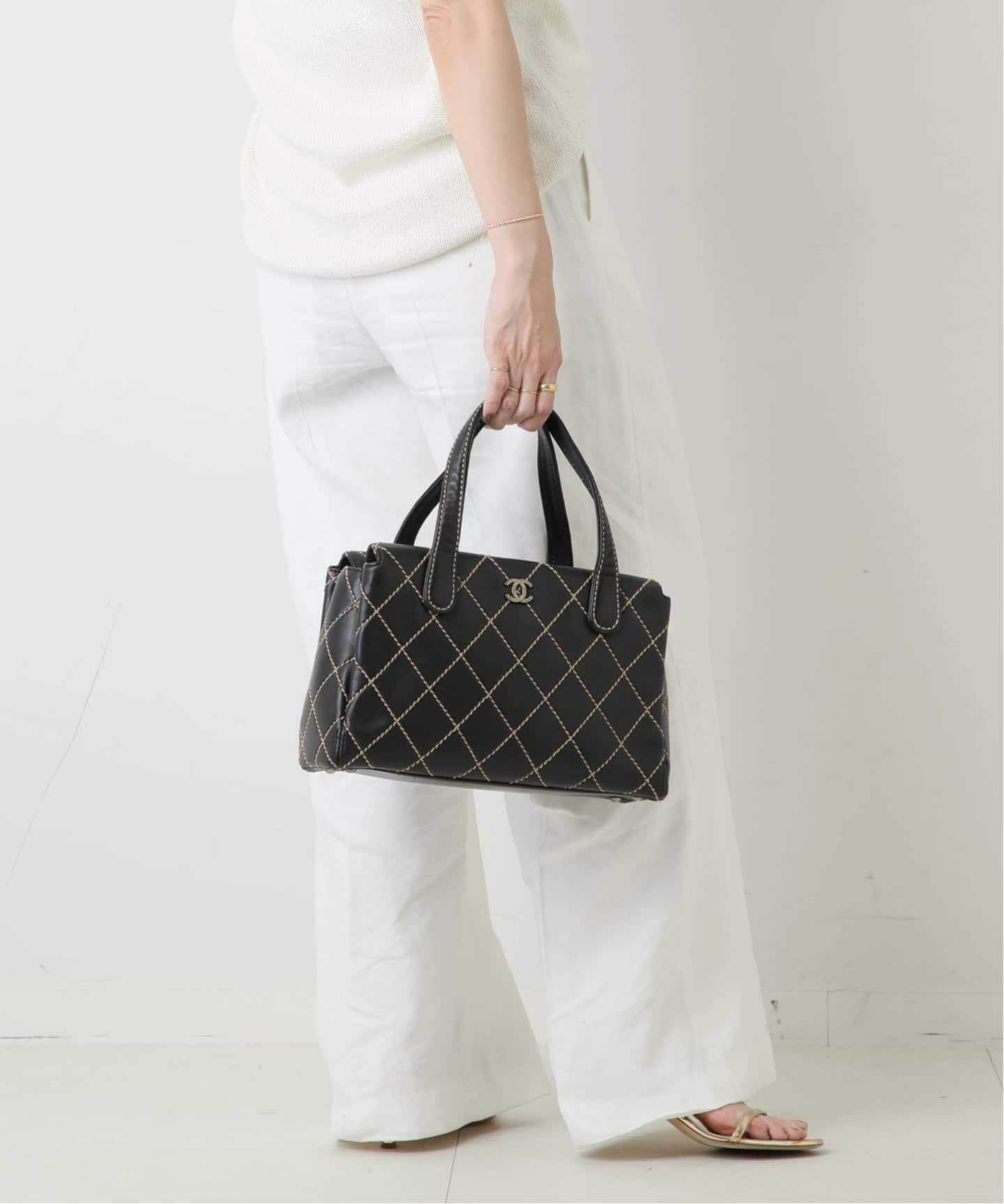 VINTAGE CHANEL/シャネル】Wild stitch ハンドバッグ（ハンドバッグ