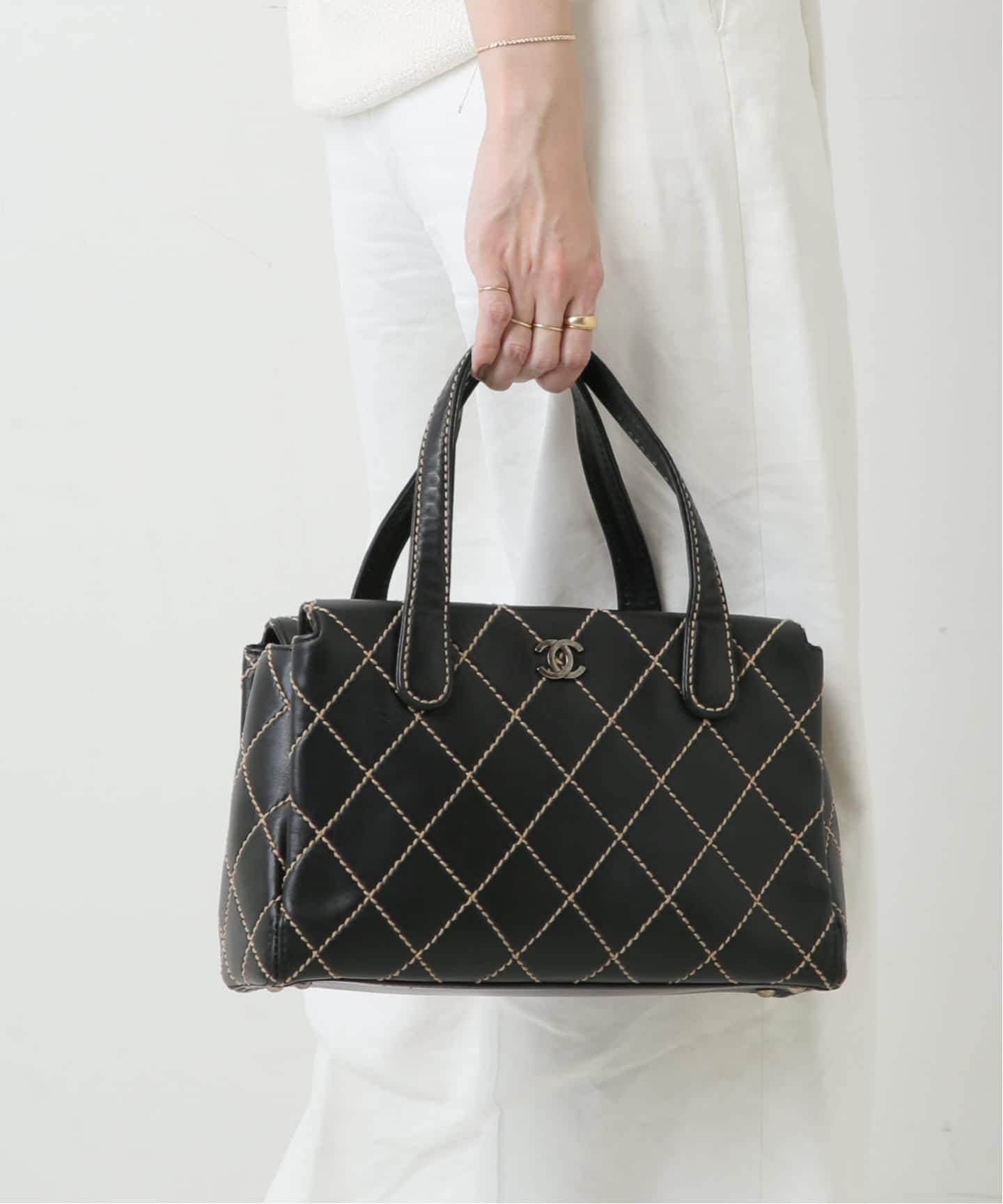 VINTAGE CHANEL/シャネル】Wild stitch ハンドバッグ（ハンドバッグ