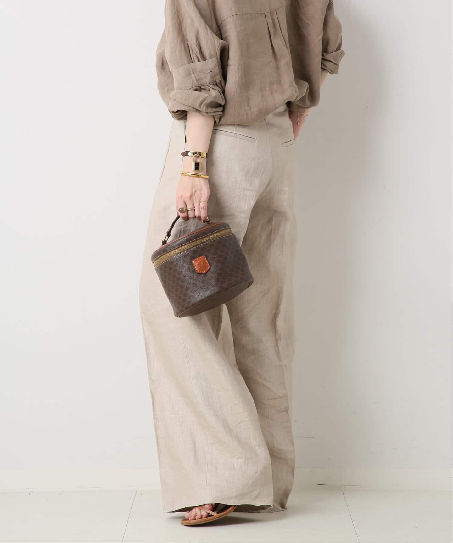 VINTAGE CELINE/セリーヌ】バニティバッグ macadam（ハンドバッグ