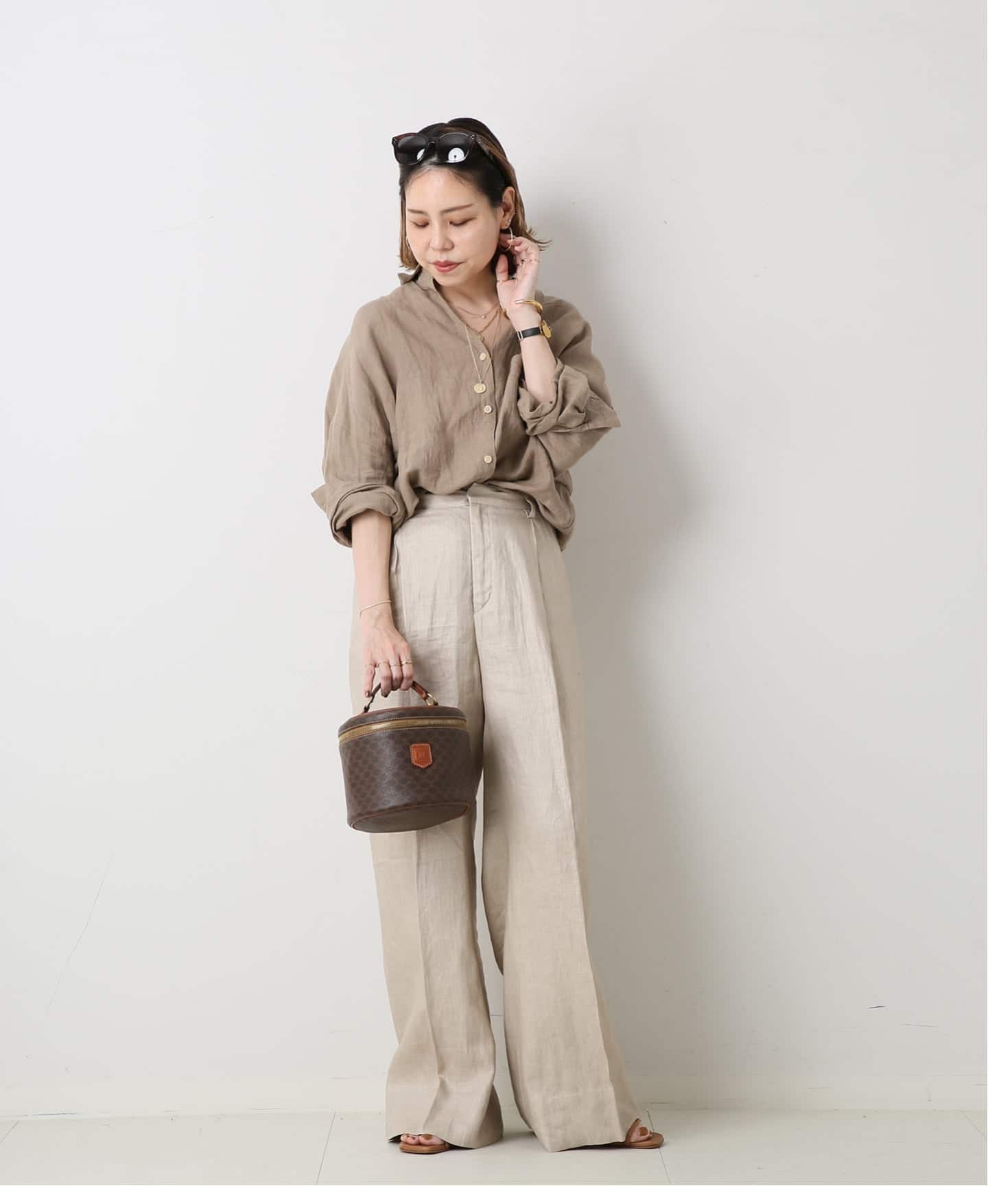 VINTAGE CELINE/セリーヌ】バニティバッグ macadam（ハンドバッグ