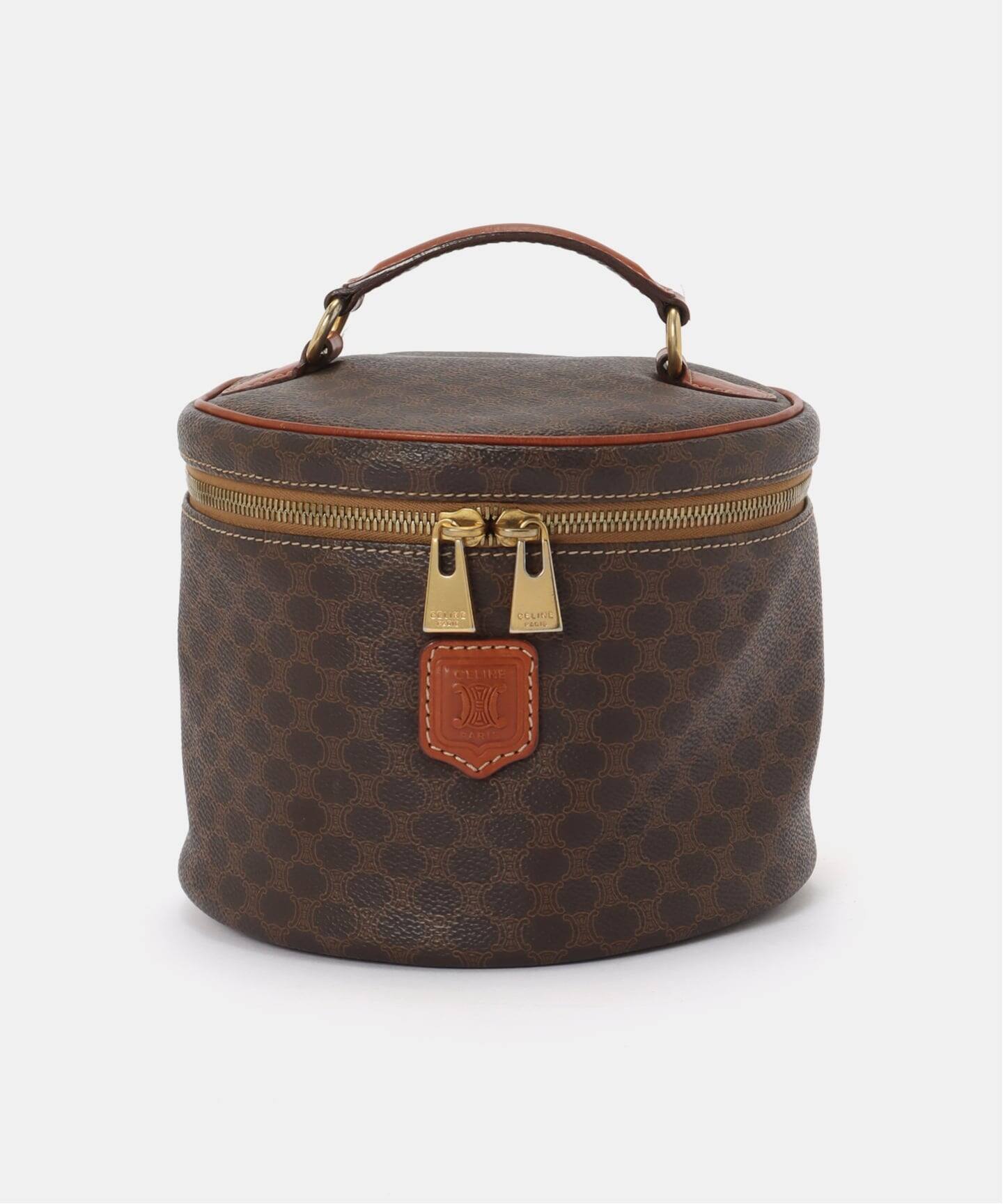 VINTAGE CELINE/セリーヌ】バニティバッグ macadam(ハンドバッグ VINTAGE CELINE/セリーヌ】バニティバッグ macadam(ハンドバッグ