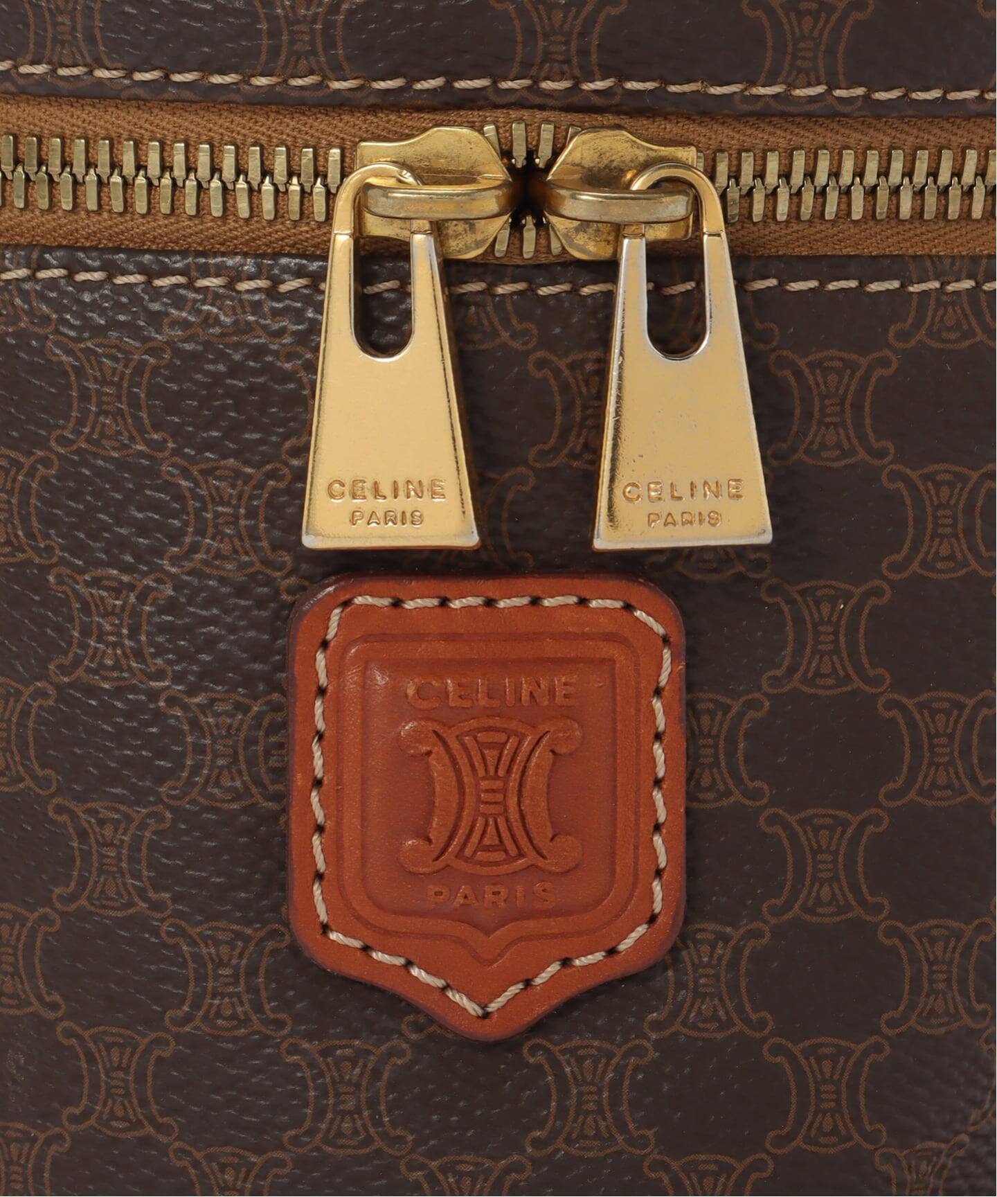 VINTAGE CELINE/セリーヌ】バニティバッグ macadam（ハンドバッグ