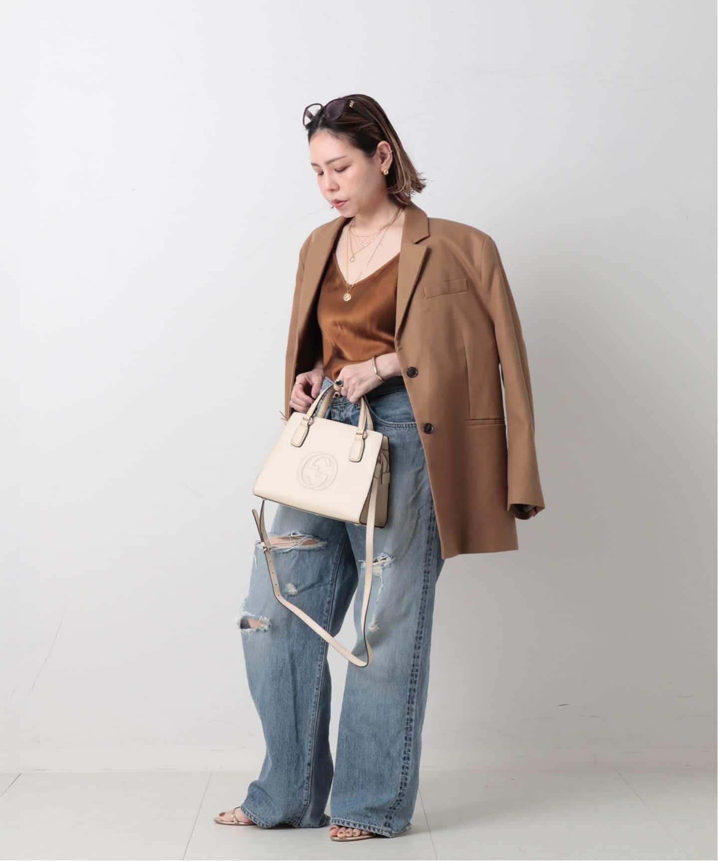 VINTAGE GUCCI/グッチ】 Interlocking soho 2wayバッグ（ハンドバッグ
