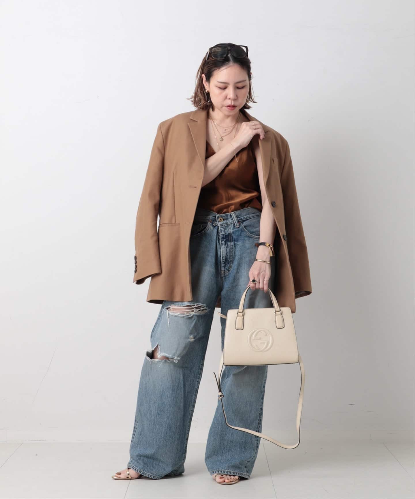 VINTAGE GUCCI/グッチ】 Interlocking soho 2wayバッグ（ハンドバッグ
