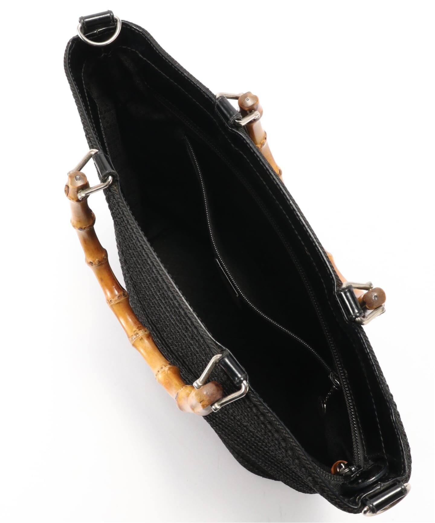 VINTAGE GUCCI/グッチ】Bamboo ハンドバッグ 2way nylon（ハンドバッグ
