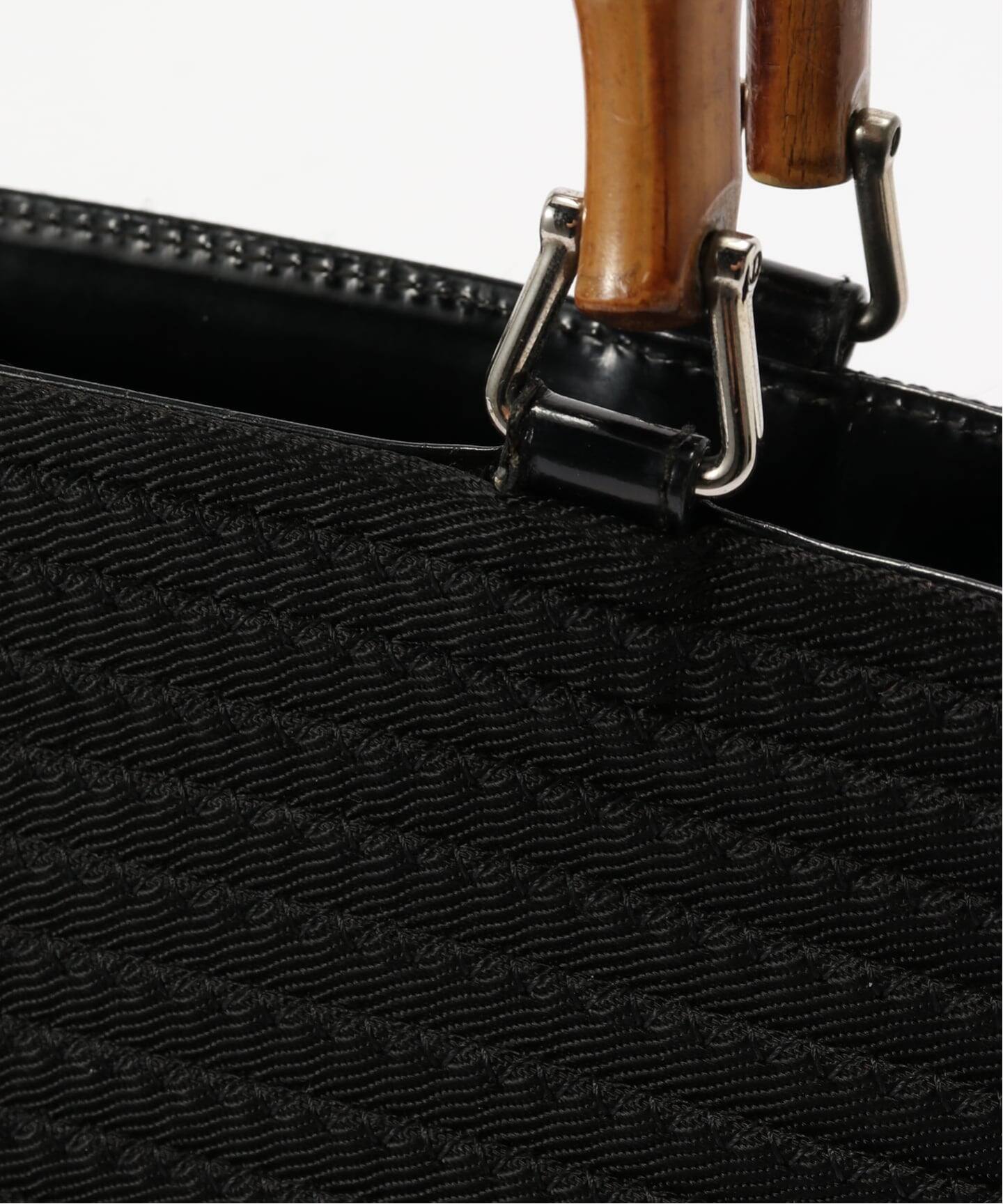VINTAGE GUCCI/グッチ】Bamboo ハンドバッグ 2way nylon（ハンドバッグ