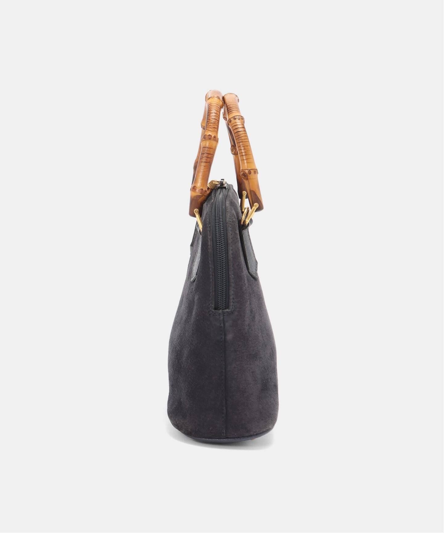 ✨GUCCI✨グッチ✨バンブー✨2WAY✨スエード✨ヴィンテージ✨トートバッグ✨ VINTAGE GUCCI/グッチ】Bamboo ハンドバッグ 2way suede（ハンドバッグ