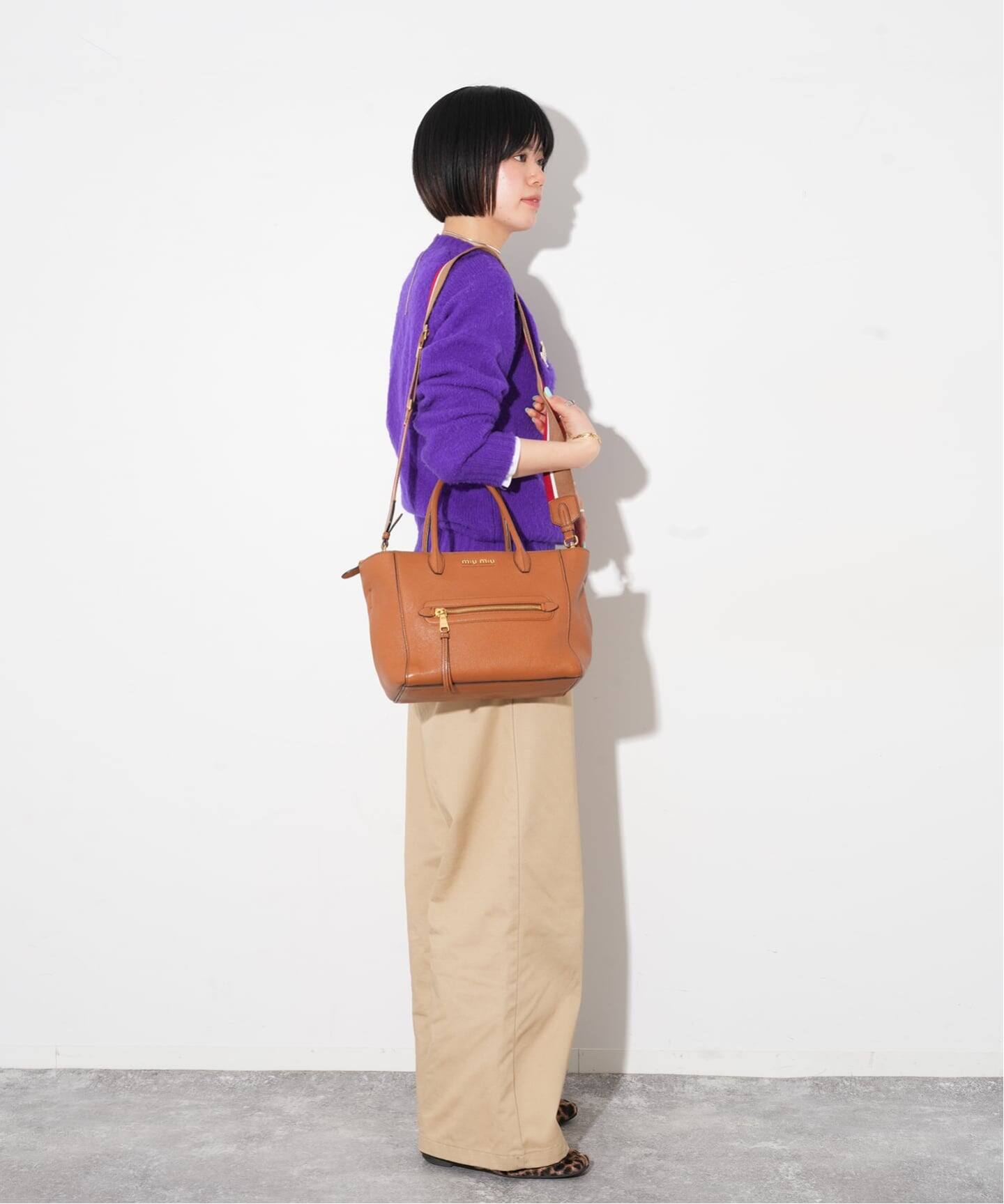 MIU MIU/ミュウミュウ】handbag 2way zip pocket（ハンドバッグ